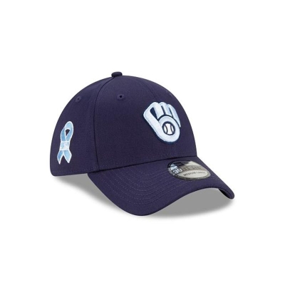 Milwaukee Brewers Gorra | New Era MLB Father's Day 39thirty Stretch Fit Cap Mexico - Azules